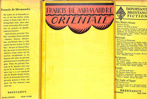 "Orientale" 1929 De MIOMANDRE, Francis