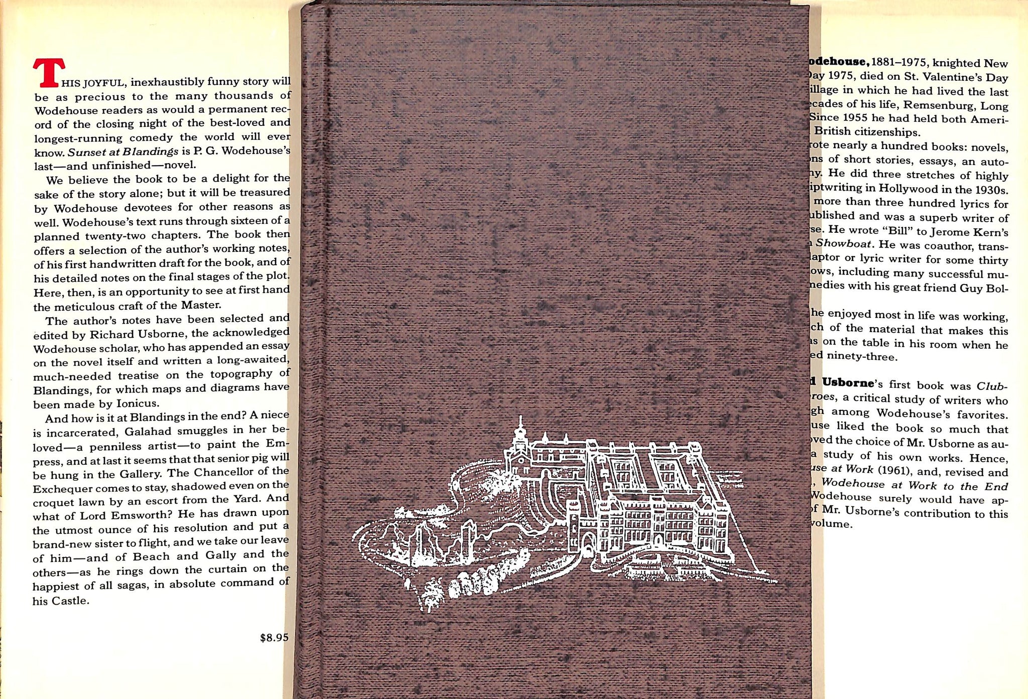 "Sunset At Blandings" 1977 WODEHOUSE, P.G.