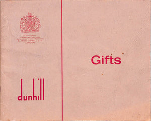 "Alfred Dunhill 'Gifts' Catalogue" 1969-70