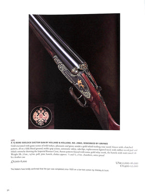 Exceptional And Fine Sporting Guns And Rifles - 15 May 2007 Christie's London