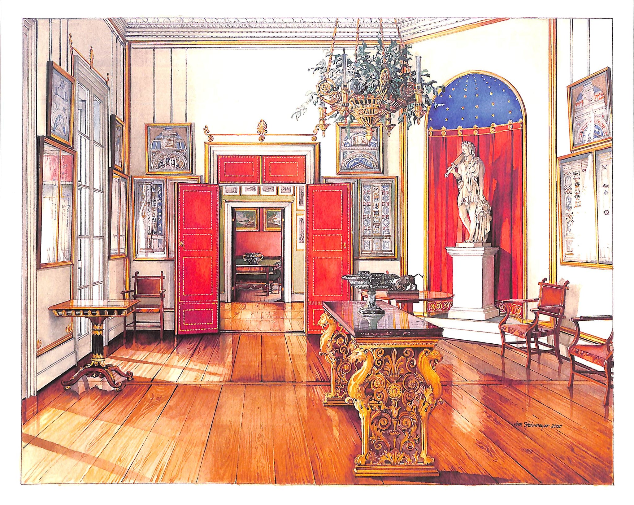 "Northern European Garden Pavilions Watercolors" 2001 STEINMEYER, James M. (SOLD)