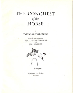 "The Conquest Of The Horse" 1957 BENOIST-GIRONIERE, Yves