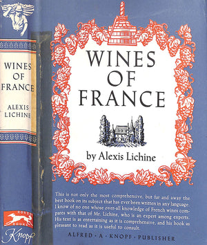 "Wines Of France" 1951 LICHINE, Alexis