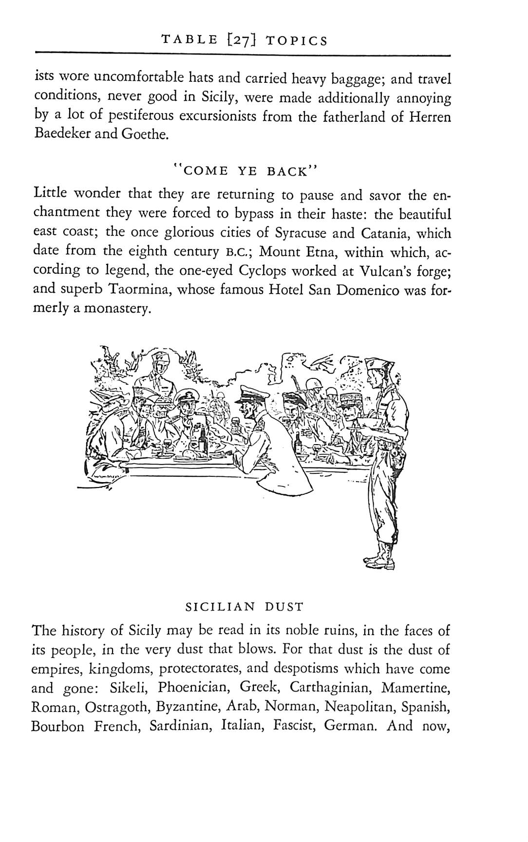 "Table Topics" 1959 STREET, Julian