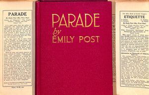 "Parade A Novel Of New York Society" 1925 POST, Emily