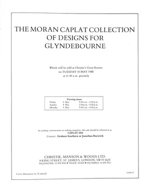 The Moran Caplat Collection of Designs for Glyndebourne 1988 Christie's London