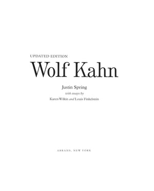 "Wolf Kahn" 2011 SPRING, Justin (SOLD)