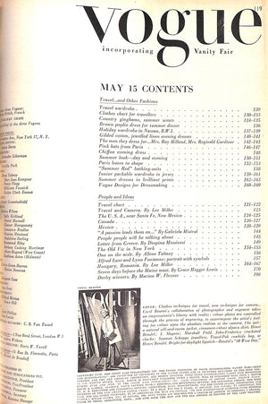 "Bound Set x 5 Vogue Magazine Issues" April-June 1946
