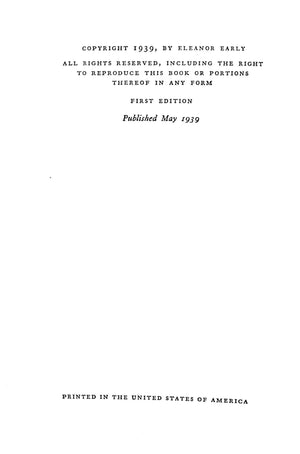 "Adirondack Tales" 1939 EARLY, Eleanor