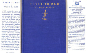 "Early To Bed" 1928 KAHLER, Wood