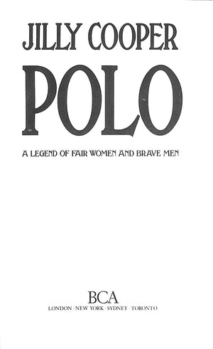 "Polo" 1991 COOPER, Jilly
