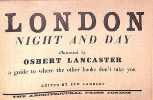 "London Night And Day" 1953 LAMBERT, Sam [edited by]