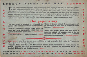 "London Night And Day" 1953 LAMBERT, Sam [edited by]