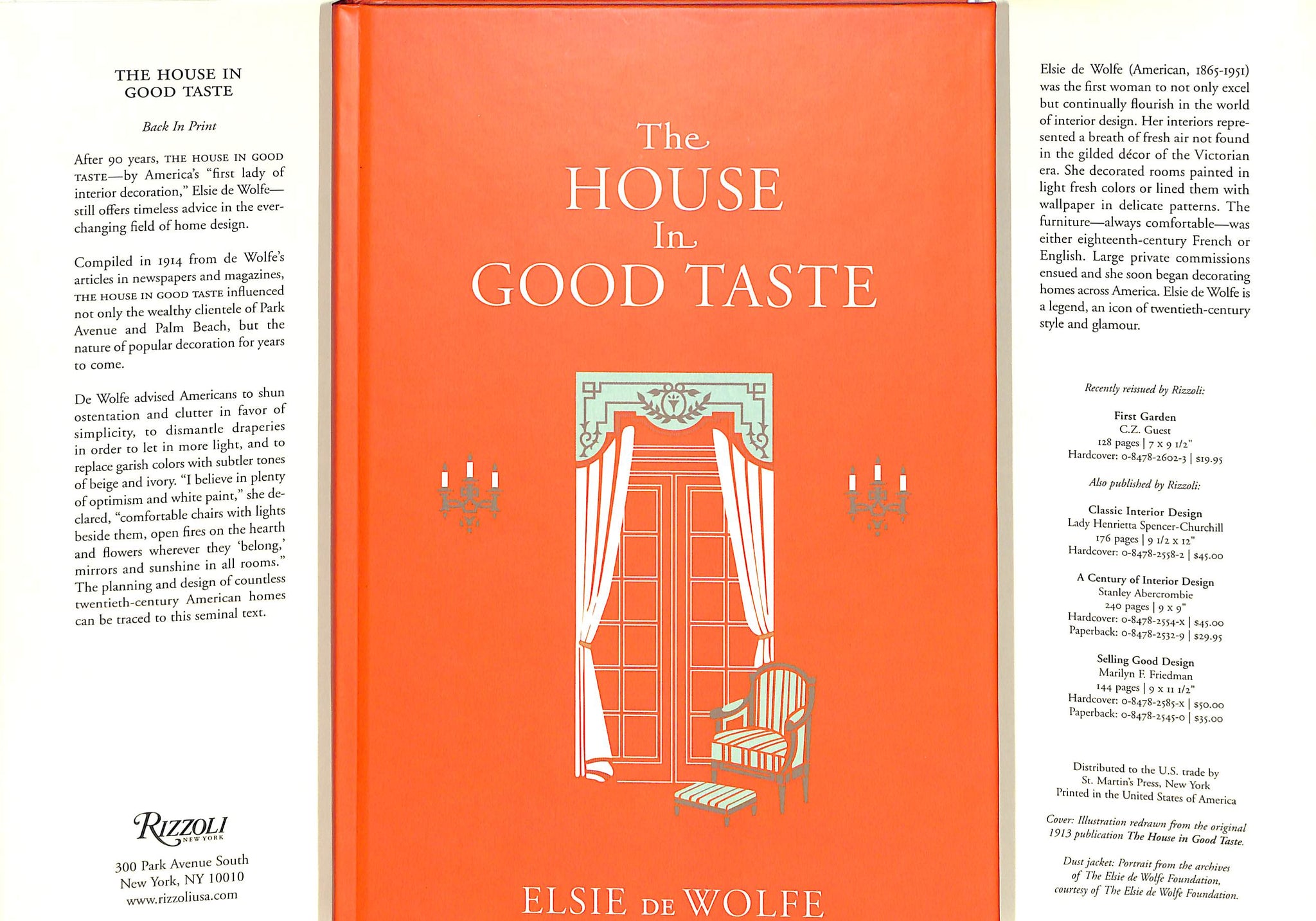 "The House In Good Taste" 2004 DE WOLFE, Elsie
