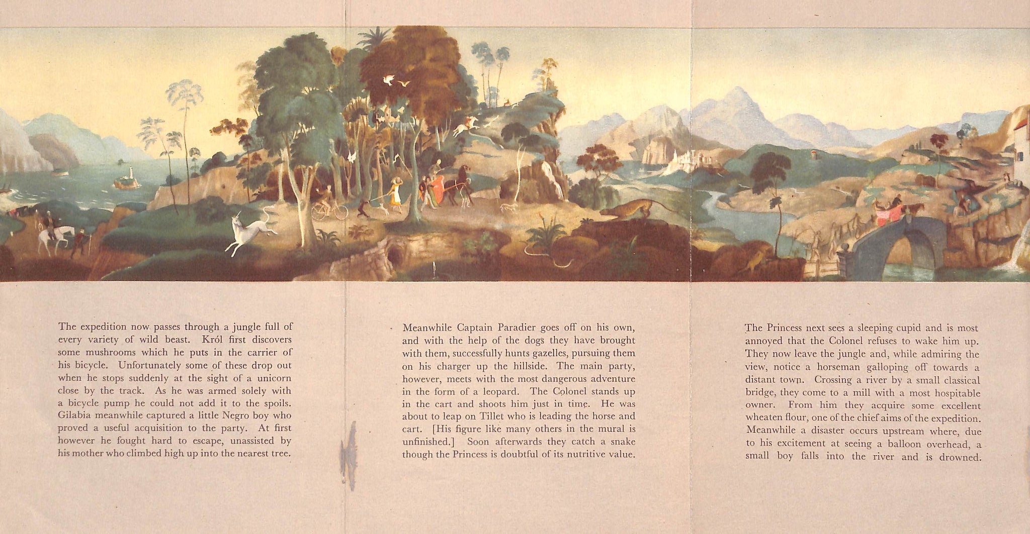 "The Rex Whistler Room Tate Gallery London" 1960