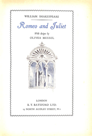 "Juliet's Bedroom" Watercolour & Gouache 1936 MESSEL, Oliver (SOLD)