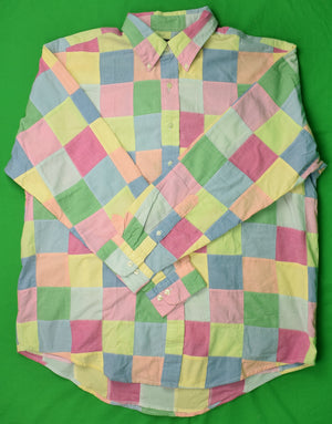 "Brooks Brothers 346 Patch Panel Pastel Chambray B/D Sport Shirt" Sz: XL (SOLD)