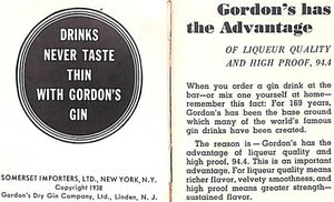 "World Famous Gin Recipes" 1938