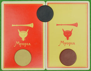 "Myopia Hunt Club Twin Deck of Playing Cards w/ Leather Box" (SOLD)
