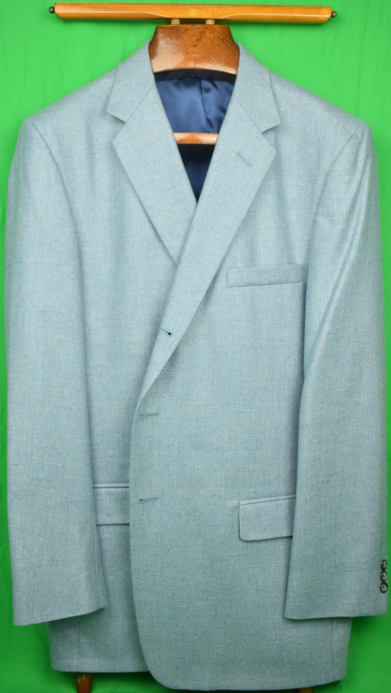 O'Connell's 52% Wool/ 48% Silk Blue Sport Jacket