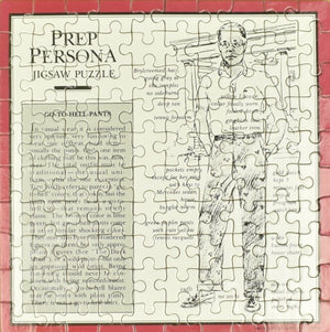 "The Official Preppy Jigsaw Puzzle Go-To-Hell-Pants Prep Persona" 1981