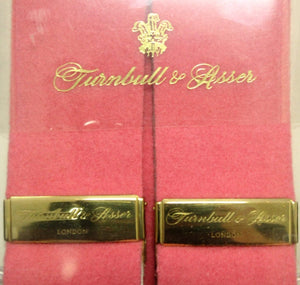 "Turnbull & Asser Pink Boxcloth Braces" (New/ Old Stock In T&A Box!) (SOLD)