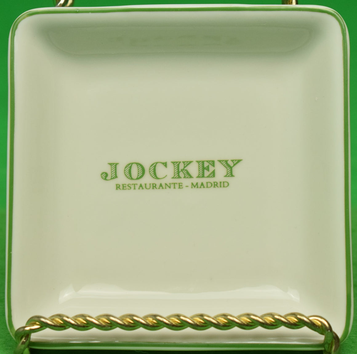 "Jockey Club Madrid Restaurante Porcelain Ashtray" (SOLD)