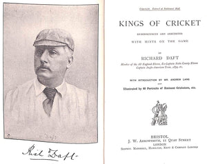 "Kings Of Cricket; With Hints On The Game" 1893 DAFT, Richard