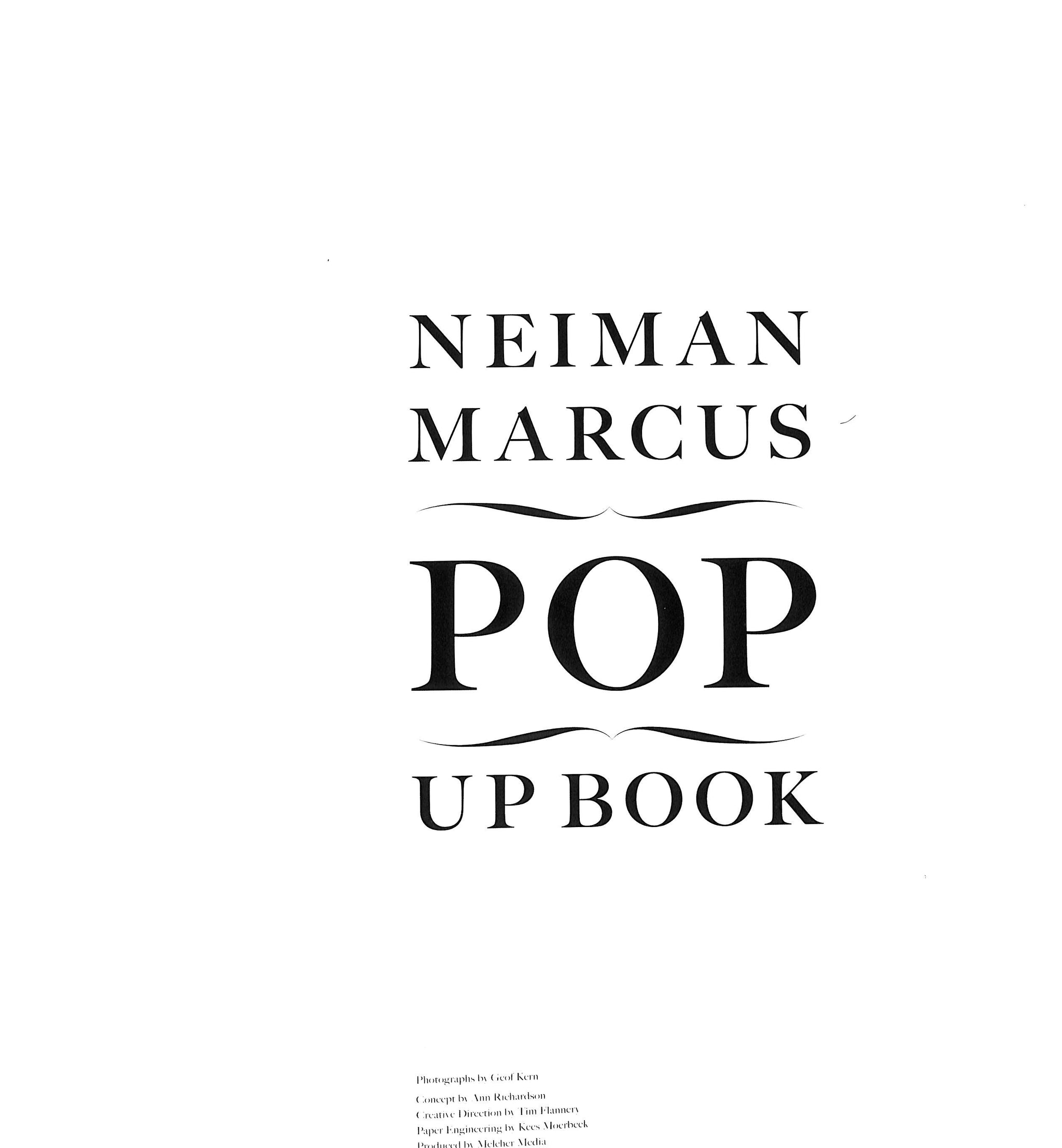 "Neiman Marcus Pop Up Book" 2007