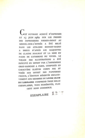 "Histoire Amoureuse des Gaules" 1962 BUSSY-RABUTIN