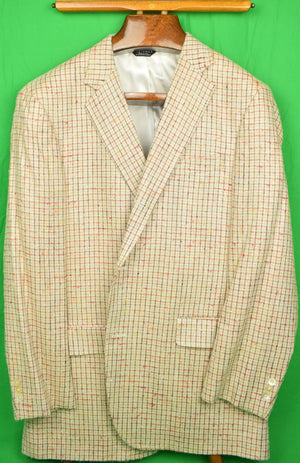 "O'Connell's Southwick Silk Houndstooth Sport Coat" Sz: 46L (New w/ Tag)(SOLD)