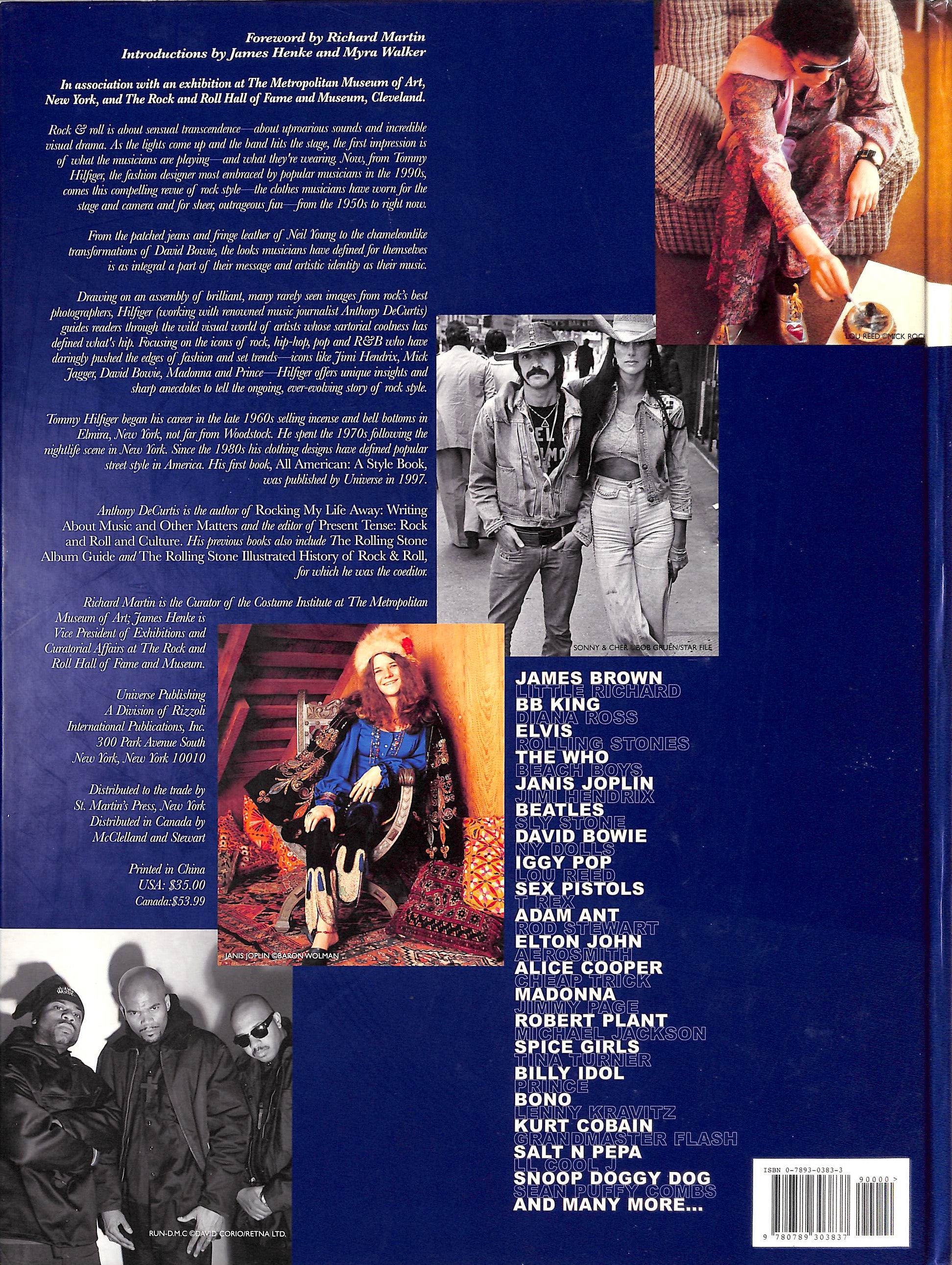 Rock Style: How Fashion Moves To Music" 1999 HILFIGER, Tommy Rock Style: How Fashion Moves To Music" 1999 HILFIGER, Tommy