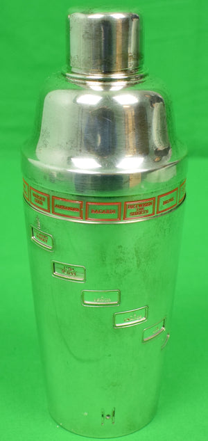 "Silver Cocktail Shaker w/ 15 Revolving Recipes" (SOLD)