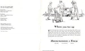 "Abercrombie & Fitch Play Hours-1958"