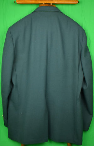 Corbin Hunter Green Trop Wool Blazer Sz: 46"L
