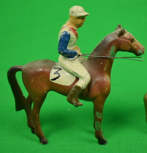 "Set x 5 Lead Horses w/ 2 Polo Players & 3 Jockeys"