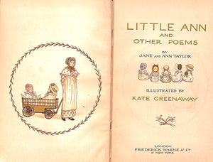 "Little Ann and Other Poems" TAYLOR, Jane and Ann