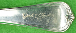 "21" Jack & Charlie's Oyster Fork