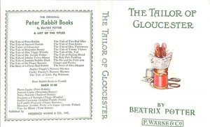 "The Tailor Of Gloucester" 1931 POTTER, Beatrix