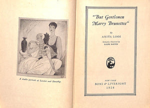 "But Gentlemen Marry Brunettes" 1928 LOOS, Anita