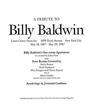 "A Tribute To Billy Baldwin" 1987