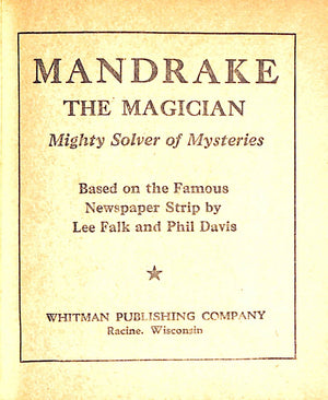 "Mandrake The Magician Mighty Solver Of Mysteries" 1941 FALK, Lee and DAVIS, Phil (SOLD)