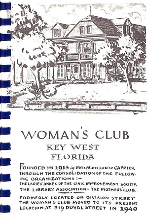 "Key West Cook Book" 1949 The Members Of The Key West Woman's Club