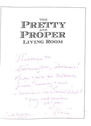 "The Pretty And Proper Living Room" 2013 HOLDEN, Holly (INSCRIBED) (SOLD)