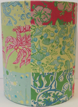 Lilly Pulitzer Patch Panel Wastebasket