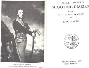 "Colonel Hawker's Shooting Diaries" 1990 PARKER, Eric (SOLD)
