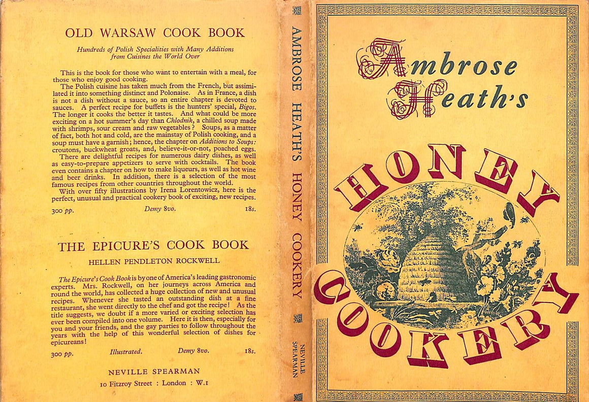 "Ambrose Heath's Honey Cookery" 1956 HEATH, Ambrose