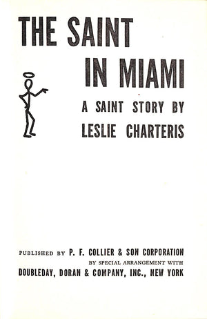 "The Saint In Miami" 1940 CHARTERIS, Leslie