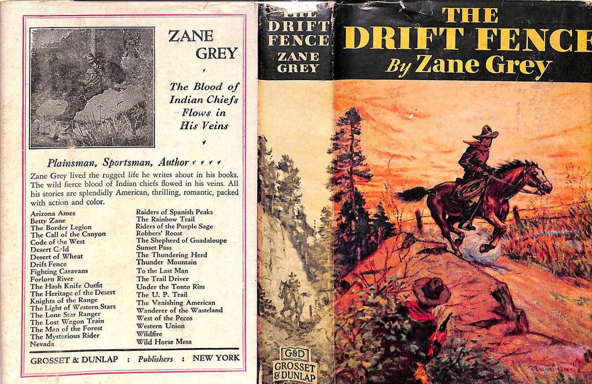 "The Drift Fence" 1929 GREY, Zane
