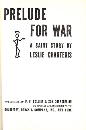 "Prelude For War" 1938 CHARTERIS, Leslie